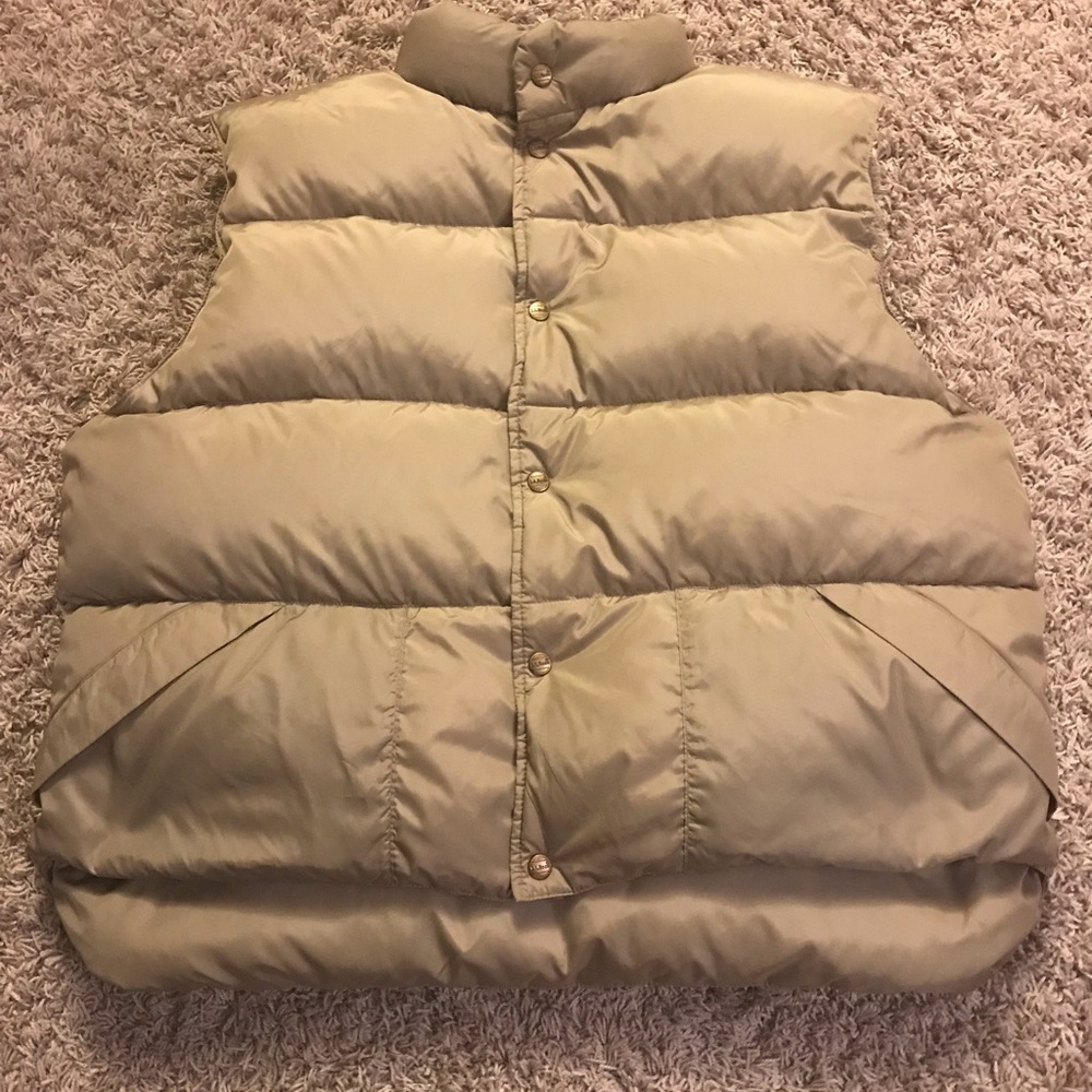 L.L. Bean button vest
